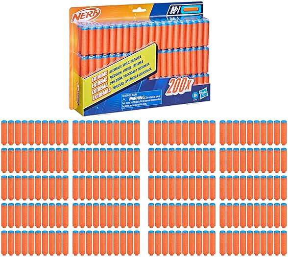Nerf N Series N1 Dart Refill Pack, Includes 200 Darts, Compatible Only with Nerf N Series Blasters, Outdoor Games, Ages 8+ - Image 3