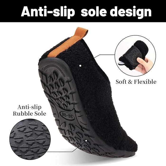 Ibeauti Women Mens House Slippers Lightweight Comfy Barefoot Slipper Socks Rubber Sole House Shoes for Indoor/Outdoor Bedroom Travel - Image 3