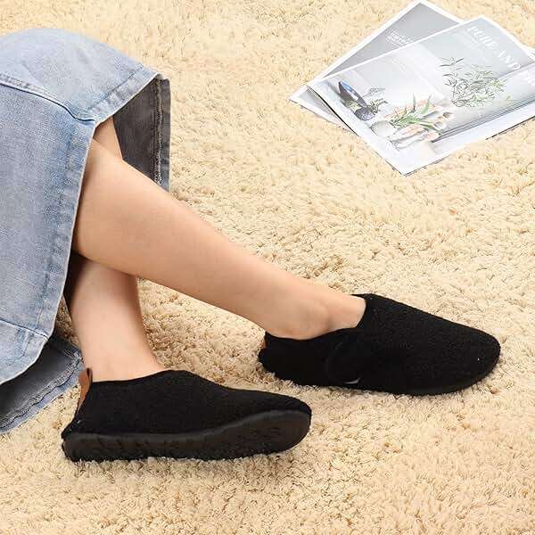 Ibeauti Women Mens House Slippers Lightweight Comfy Barefoot Slipper Socks Rubber Sole House Shoes for Indoor/Outdoor Bedroom Travel - Image 5