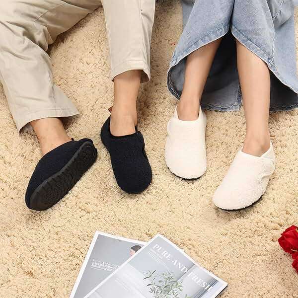 Ibeauti Women Mens House Slippers Lightweight Comfy Barefoot Slipper Socks Rubber Sole House Shoes for Indoor/Outdoor Bedroom Travel - Image 6