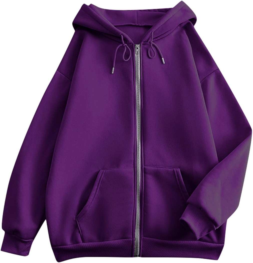EKIYVO Zip Up Hoodies for Women 2026 Spring Soft Sweatshirts Casual Jackets - Image 3