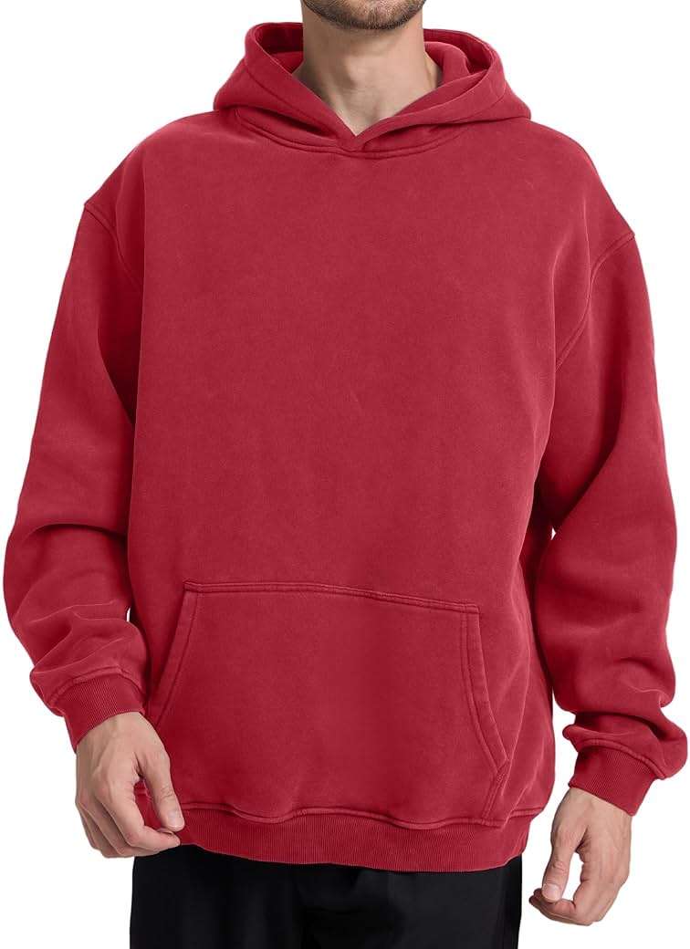 Dnzzs Acid Wash Hoodie Super Soft Sweatshirt for Mens Pullover Oversized Men's Fashion Hoodies & Sweatshirts Vintage Tops - Image 2