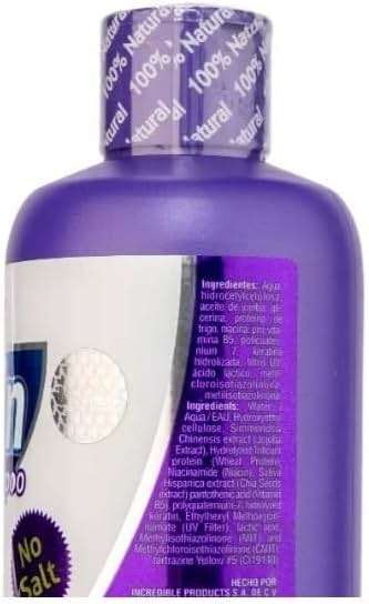 LABS INCREDIBLE Biotina Fortified Shampoo (JUMBO SIZE 32oz). Blueberry Fragrance, with Biotin, Chia, Wheat Germ - Image 4