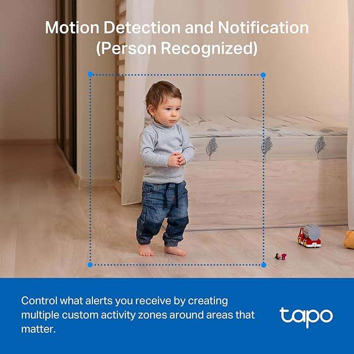 Tapo 1080P Indoor Pan/Tilt Wired Security Camera - Works as a Baby & Pet Monitor, Motion Detection, 2-Way Audio, Siren, Night Vision, Subscription-Free Local Storage or Optional Cloud, Black, C201 - Image 6
