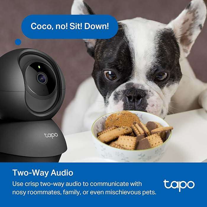 Tapo 1080P Indoor Pan/Tilt Wired Security Camera - Works as a Baby & Pet Monitor, Motion Detection, 2-Way Audio, Siren, Night Vision, Subscription-Free Local Storage or Optional Cloud, Black, C201 - Image 7