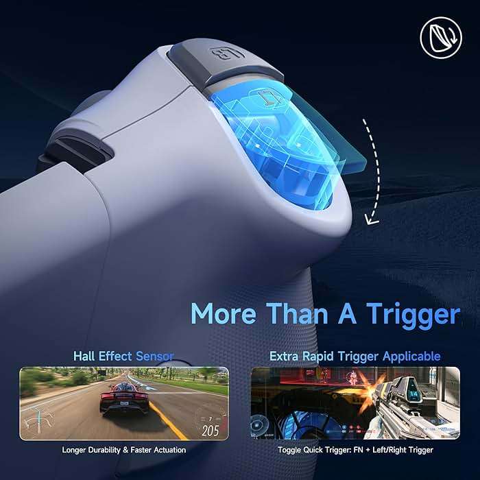 EasySMX M15 Mobile Gaming Controller for Android/iPhone 15 Series, Android Controller with Hall Trigger/Joysticks for Play Minecraft, COD - Image 5