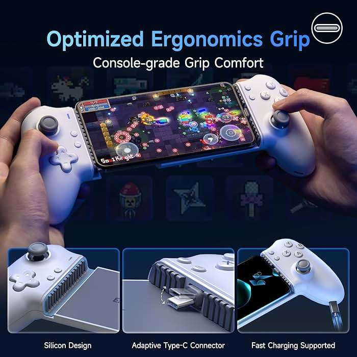 EasySMX M15 Mobile Gaming Controller for Android/iPhone 15 Series, Android Controller with Hall Trigger/Joysticks for Play Minecraft, COD - Image 8