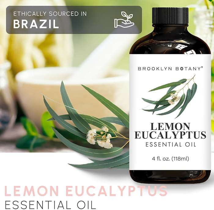 Brooklyn Botany Lemon Eucalyptus Essential Oil - Huge 4 Fl Oz - 100% Pure and Natural - Premium Grade with Dropper - for Aromatherapy and Diffuser - Image 4