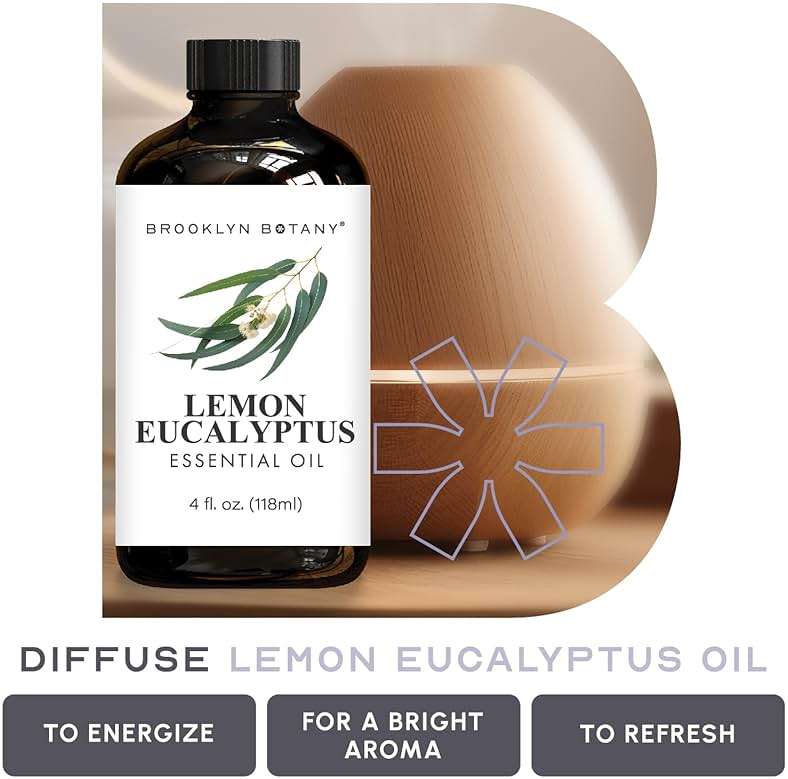 Brooklyn Botany Lemon Eucalyptus Essential Oil - Huge 4 Fl Oz - 100% Pure and Natural - Premium Grade with Dropper - for Aromatherapy and Diffuser - Image 5