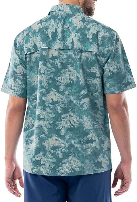 Guy Harvey Men's Mariner Short Sleeve Performance Fishing Shirt - Image 2
