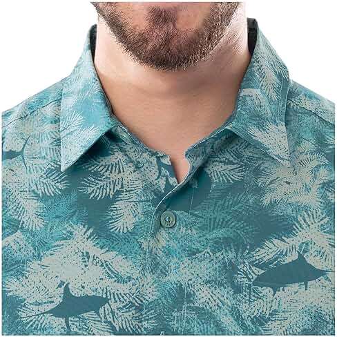 Guy Harvey Men's Mariner Short Sleeve Performance Fishing Shirt - Image 5