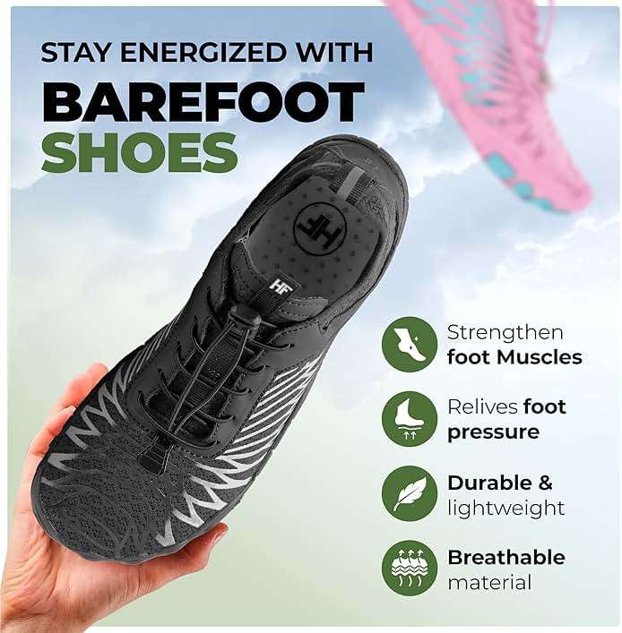 Hike Footwear Lazuli Pro Barefoot Shoes – Minimalist Lightweight Flexible Sneakers with Arch Support for Trail Running, Hiking, Gym & Everyday Walking (Unisex) - Image 4