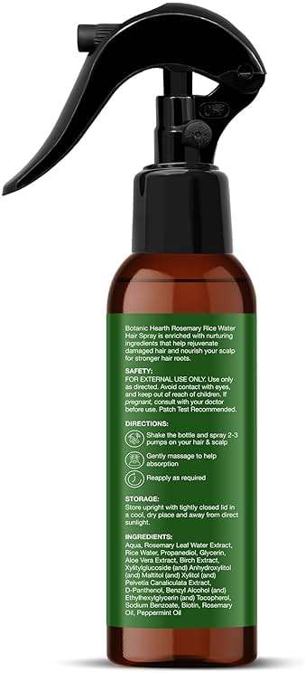 Botanic Hearth Rosemary & Rice Water Leave In Conditioner Spray for Hair Growth, 6.8 Fl Oz, Root Enhncer, Korean Scalp Treatment for Thinning Hair, Anti-Itch & Hair Strengthening Spray for Women & Men - Image 8