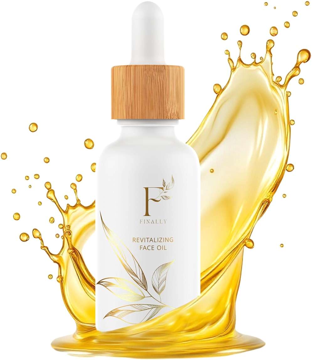 100% Organic Tsubaki Face Oil & Under-Eye Serum. Jojoba, Calendula, & Rice Bran - Hydrating & Brightening for Glowing Skin, Dark Spots & Even Skin Tone, Moisturizing Anti Aging Serum by Finally - Image 1
