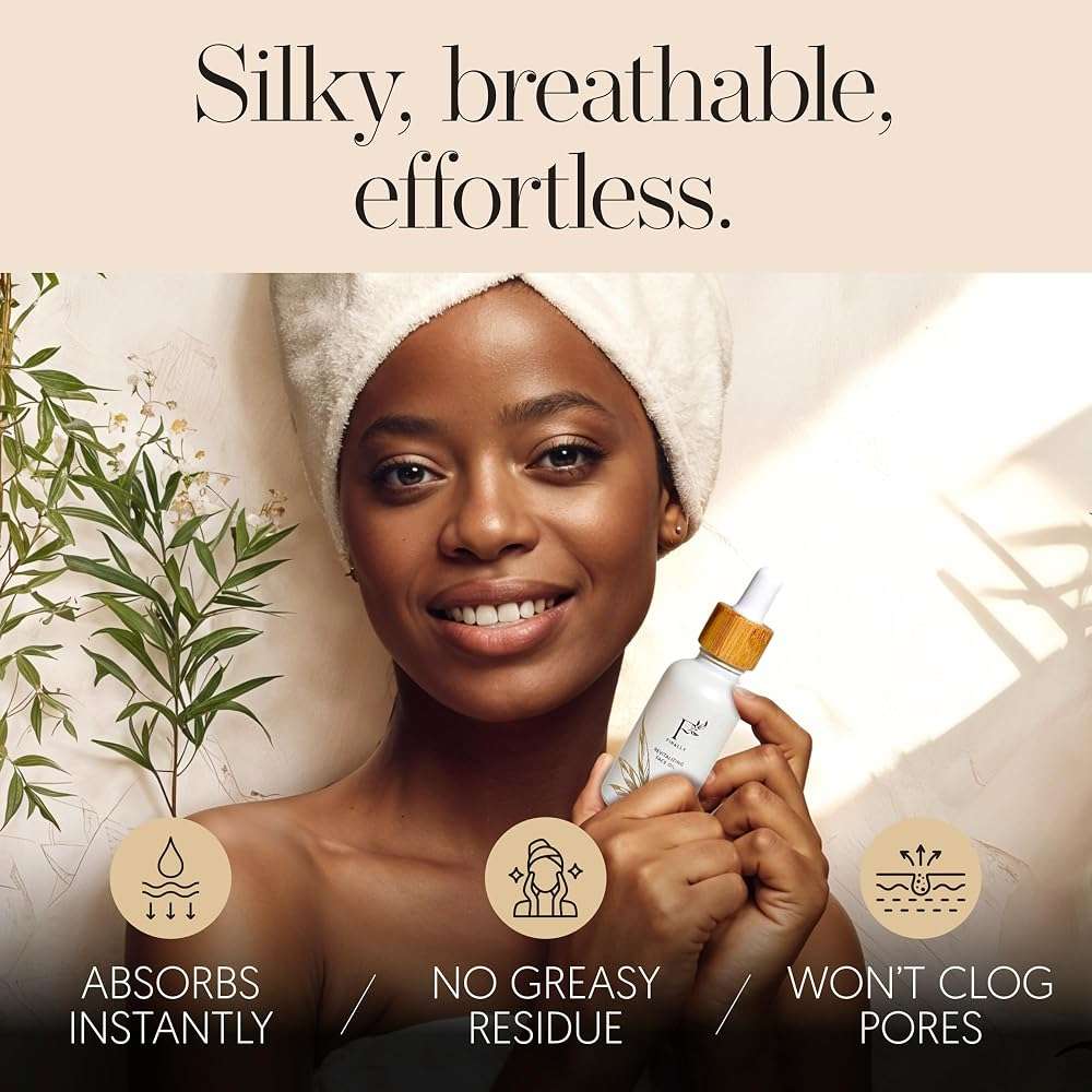 100% Organic Tsubaki Face Oil & Under-Eye Serum. Jojoba, Calendula, & Rice Bran - Hydrating & Brightening for Glowing Skin, Dark Spots & Even Skin Tone, Moisturizing Anti Aging Serum by Finally - Image 4