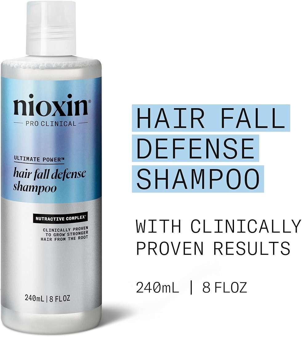 Nioxin Hair Fall Defense Shampoo | Activates Hair Follicles for Visibly Less Hair Loss| With Lauric Acid, Caffeine, Niacinamide and Sandalore - Image 2