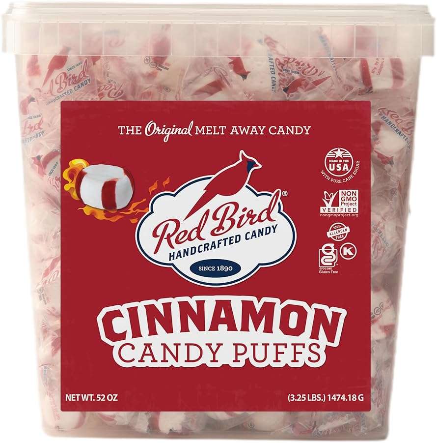Red Bird Cinnamon Candy, Individually Wrapped, Gluten Free Breath Mints, 52 oz - Image 1