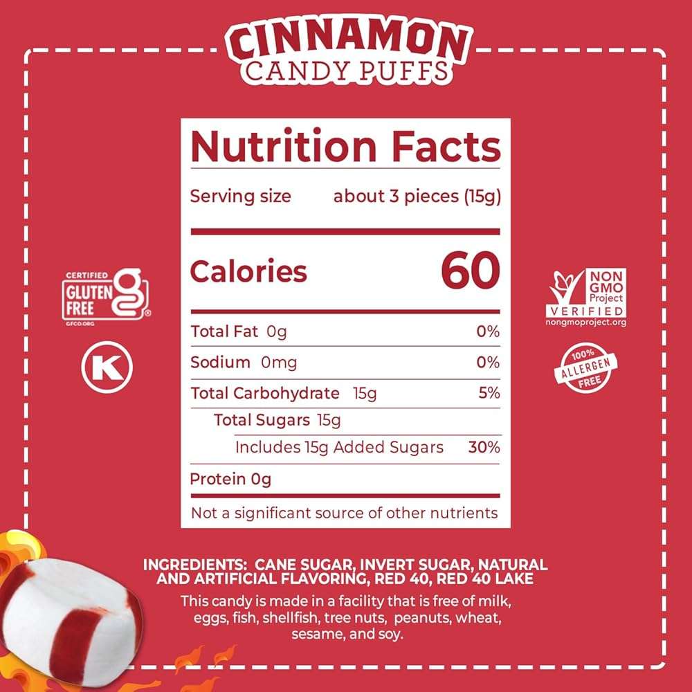 Red Bird Cinnamon Candy, Individually Wrapped, Gluten Free Breath Mints, 52 oz - Image 2