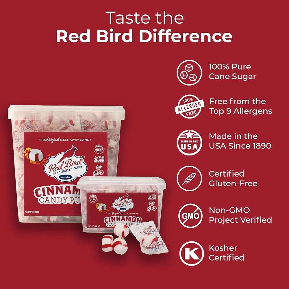 Red Bird Cinnamon Candy, Individually Wrapped, Gluten Free Breath Mints, 52 oz - Image 4