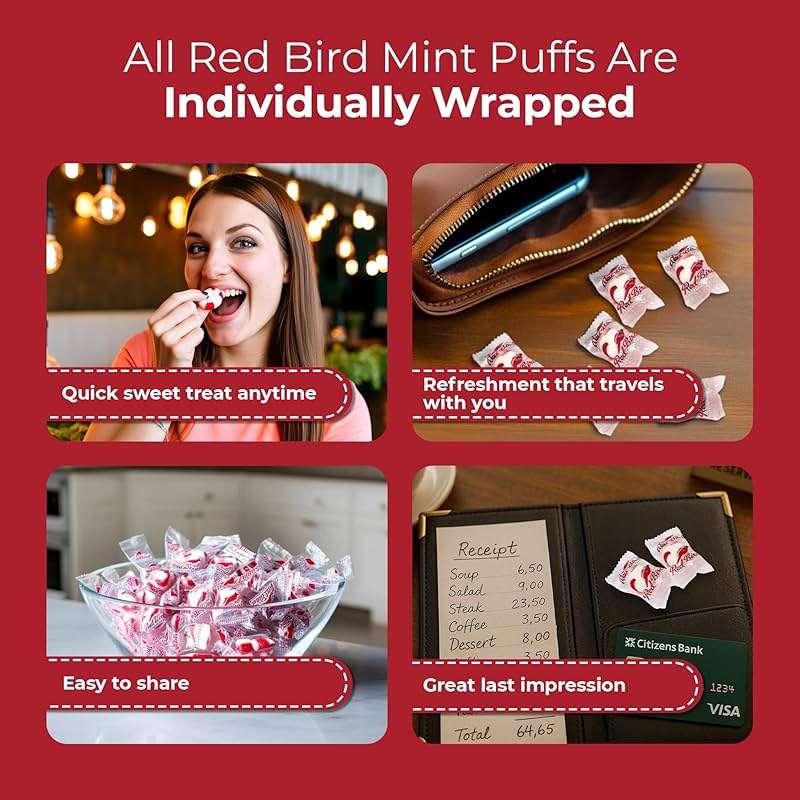 Red Bird Cinnamon Candy, Individually Wrapped, Gluten Free Breath Mints, 52 oz - Image 5