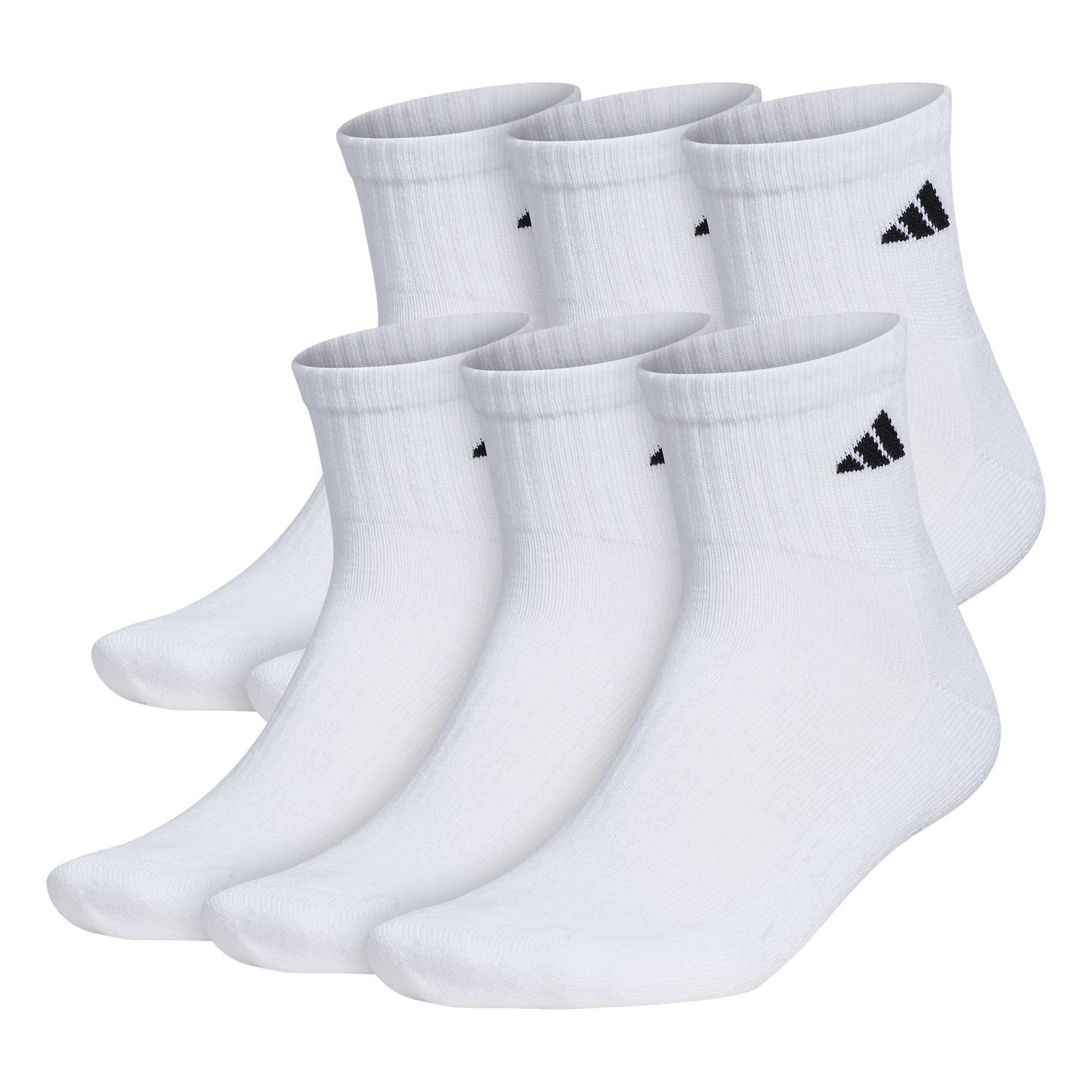 adidas Men's Athletic Cushioned 6-Pack Quarter - Image 1