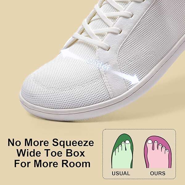 Barefoot Wide Toe Box Shoes for Women - Minimalist Barefoot Shoes with | Zero Drop Sole | Extra Wide Slip on Walking Shoes for Women - Image 3