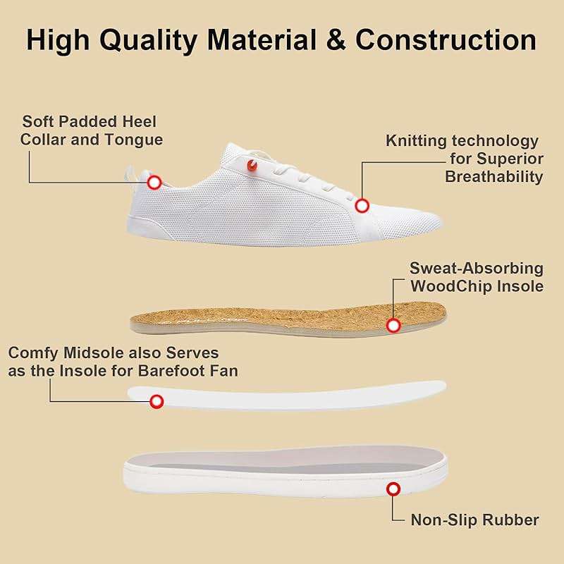 Barefoot Wide Toe Box Shoes for Women - Minimalist Barefoot Shoes with | Zero Drop Sole | Extra Wide Slip on Walking Shoes for Women - Image 4