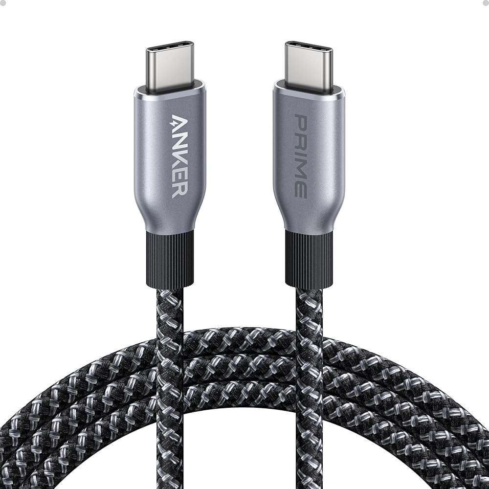 Anker Prime USB C to USB C Cable, 240W 6 ft &Anker Prime Charging Station, 240W Max 8-in-1 USB C Power Strip - Image 5