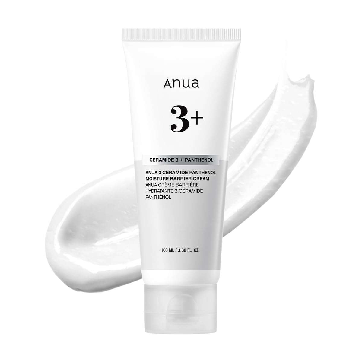 ANUA 3 Ceramide Panthenol Moisture Barrier Cream, Hydrating Daily Face Moisturizer for All Skin Types, Soothing, Non Comedogenic, with Centella for Skin Barrier, Korean Skincare, 3.38 fl oz. - Image 1