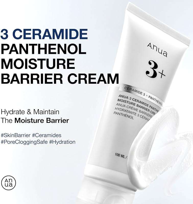 ANUA 3 Ceramide Panthenol Moisture Barrier Cream, Hydrating Daily Face Moisturizer for All Skin Types, Soothing, Non Comedogenic, with Centella for Skin Barrier, Korean Skincare, 3.38 fl oz. - Image 2