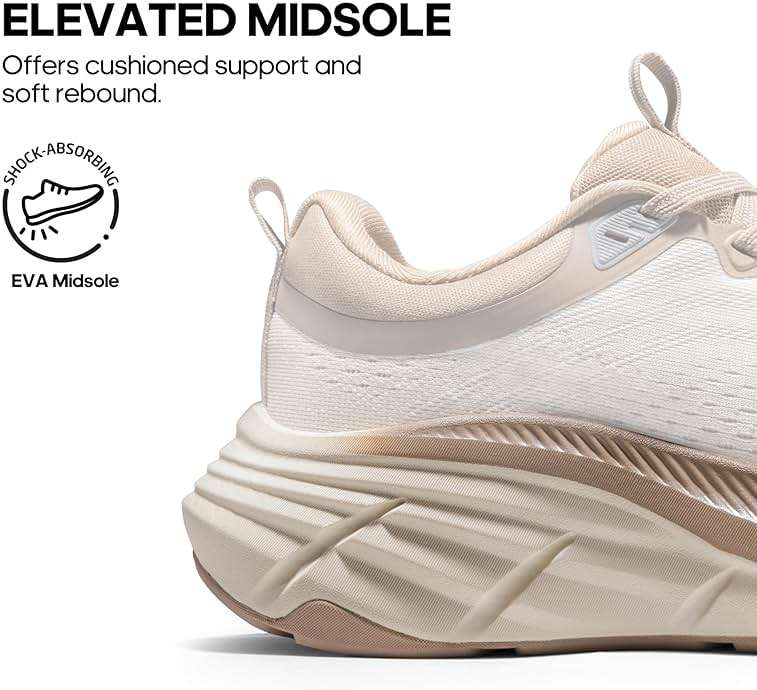 NORTIV 8 Women's Walking Shoes Cushion Comfortable ActiveBreeze Running Tennis Shoes Non-Slip Workout Gym Sports Athletic Breathable Fashion Sneakers - Image 4