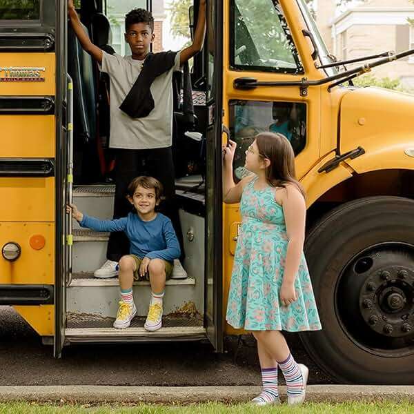 Mightly Girls' Sleeveless Skater Dress | Organic Cotton Fair Trade Certified Toddler and Kids Clothes - Image 3