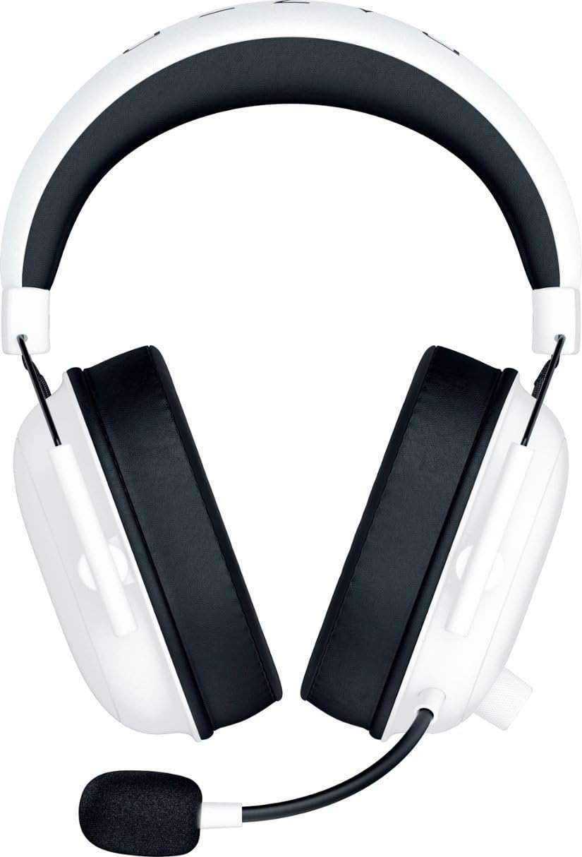 Razer BlackShark V2 HyperSpeed Wireless Gaming Headset - THX Spatial Audio - Bendable Mic - 50mm Drivers - 2.4GHz, Bluetooth or USB - 70 Hr Battery w/USB Type C Charging - White (Renewed) - Image 3