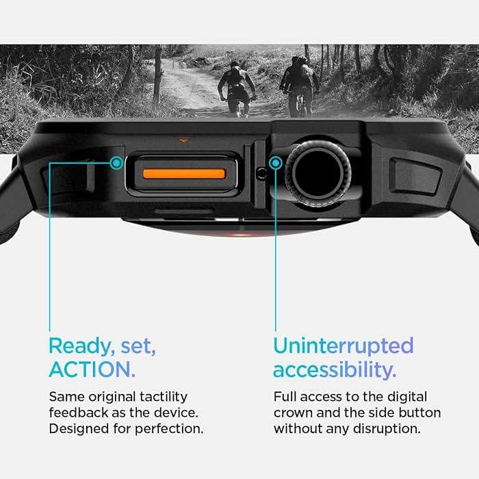 Spigen for Apple Watch Band, Lite Fit Pro Case and Strap Compatible with Ultra, Series Durable TPU Cover with Lightweight Fabric Strap - Image 8