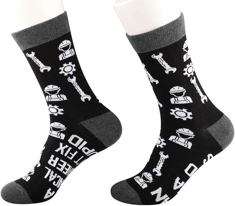 PXTIDY 2 Pairs Mechanical Engineer Socks - Mechanical Engineering Gift - Image 5