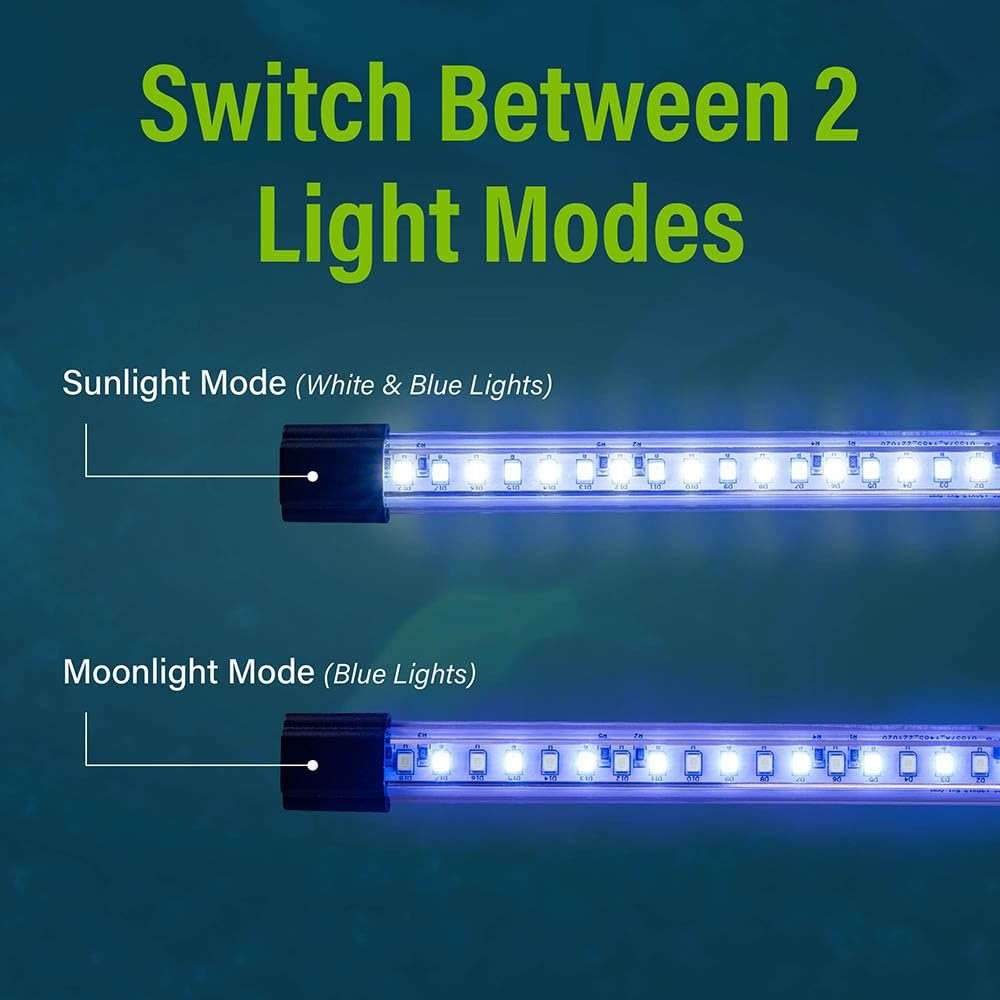 GloFish 6-Inch LED Light Stick for Fish Aquariums Up to 5 Gallons, 1 Count, with White and Blue LED Lights - Image 4