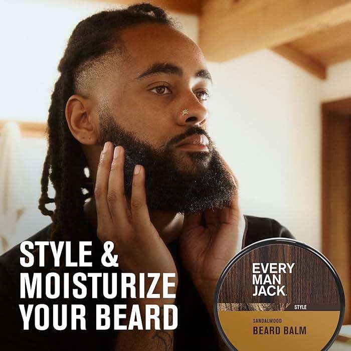 Every Man Jack Beard Care Gift Set for Men – Complete Grooming Kit with Beard Oil, Balm, Brush, Dual-Sided Comb, Trimming Scissors & Mustache Comb - Sandalwood Scent - Image 7