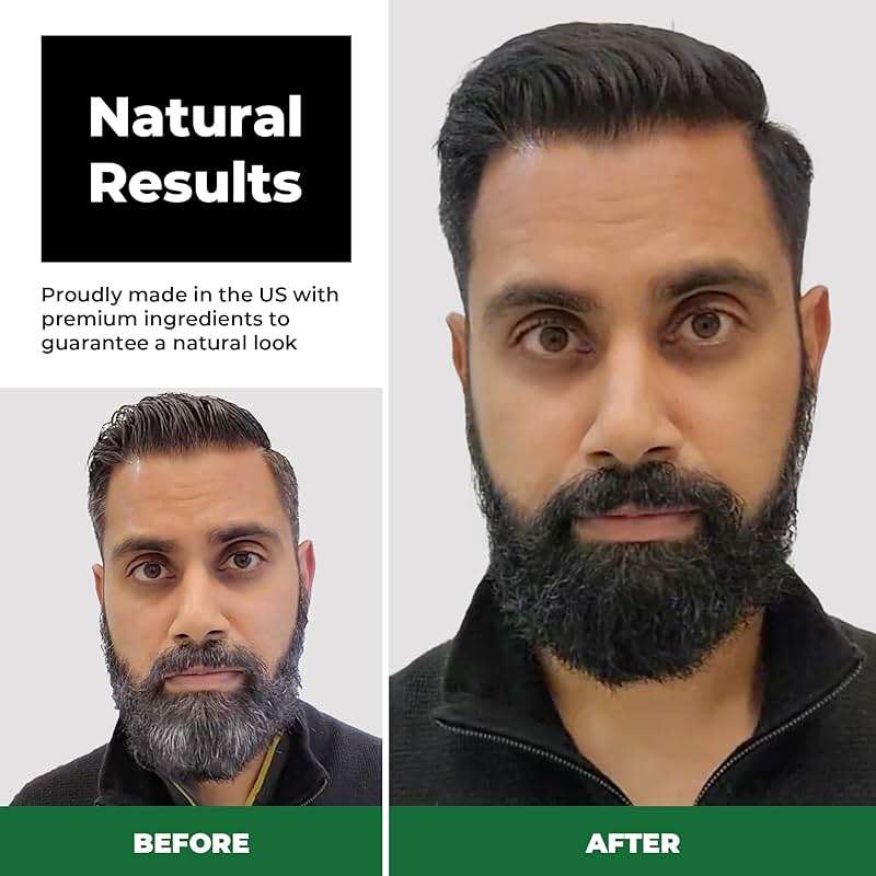 Simpler Hair Color Natural Black Mustache and Beard Upgraded Brush Kit with 3 Brushes Included for Precision Application - Gentler, Ammonia Free Beard Dye for Men w/Aloe Vera, Avocado Oil & More. - Image 6