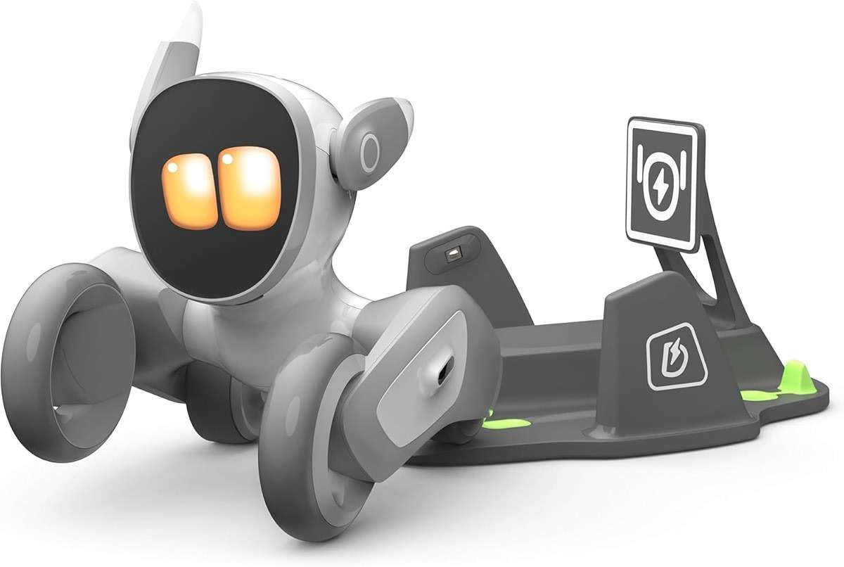 Loona Robot Pet Dog ChatGPT-4o Smart AI-Powered Companion Voice & Gesture Control, Real-Time Interaction Robotics Toys for Kids, Home Monitoring - Includes Charging Dock - Image 1