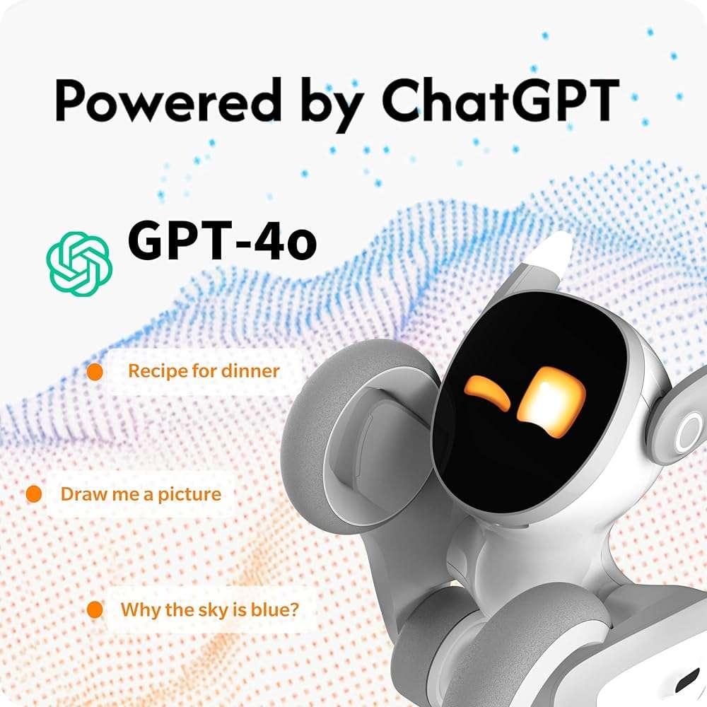 Loona Robot Pet Dog ChatGPT-4o Smart AI-Powered Companion Voice & Gesture Control, Real-Time Interaction Robotics Toys for Kids, Home Monitoring - Includes Charging Dock - Image 6