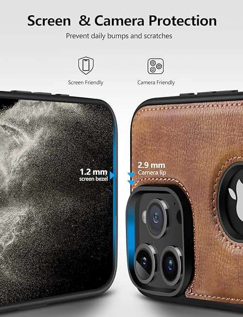 WTCASE Magnetic for iPhone 16 Pro Max Leather Case,Built-in Invisible Stand [Compatible with Magsafe] Protective Slim Kickstand Phone Cover Compatible with iPhone 16 Pro Max (2024) 6.9" (Brown) - Image 5
