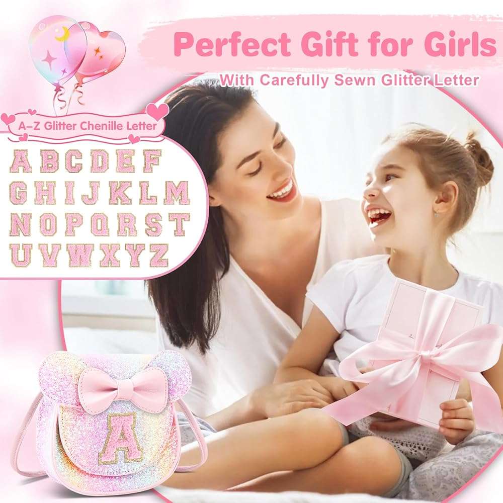 Little Girl Toddler Purse - Cute Mouse Ear Bow Crossbody Bag for 2-8 Year Olds - Birthday Gift - Image 7