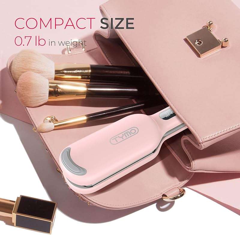 Curling Iron Hair Crimper Waver - TYMO ROVY Beach Waves Curling Wand, Ionic Deep Waver Hair Curler Tool with Ceramic 3 Barrel for Women, Dual Voltage, Anti-Scald, Easy to Use, Pink, 1 Inch - Image 4