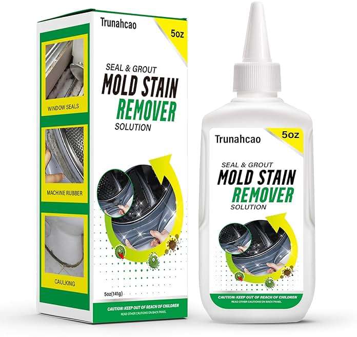 Stain Remover Gel Cleaner, Home Stain Remover Cleaner for Front Loader Washing Machine Black Stain Removal Multi-Surface Stain Cleaning Gel for Bathroom Seals, Grout, Shower & Tile,Caulk,Tub - Image 6