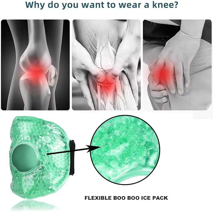 Reusable Knee Cold Pack - Gel Ice Wrap for Pain Relief & Swelling Reduction, Flexible Cold Therapy for Knee Surgery Recovery, Arthritis, Joint Pain, Injuries, Bruises (2 Packs) - Image 4