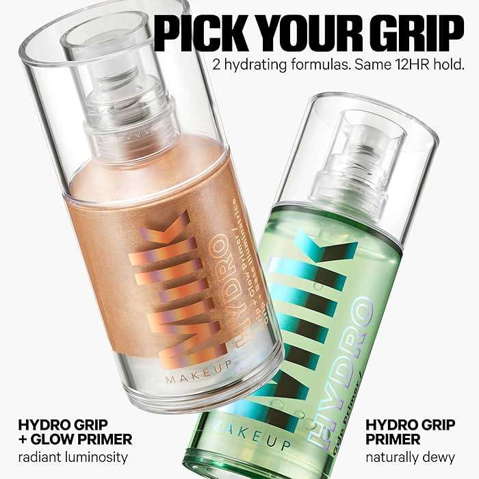 Milk Makeup Hydro Grip + Glow Primer with Hyaluronic Acid – Illuminating Face Primer Grips Makeup for Up to 12 Hours – Silicone-Free, Hydrating Formula with Radiant, Golden Finish – 1 oz - Image 8