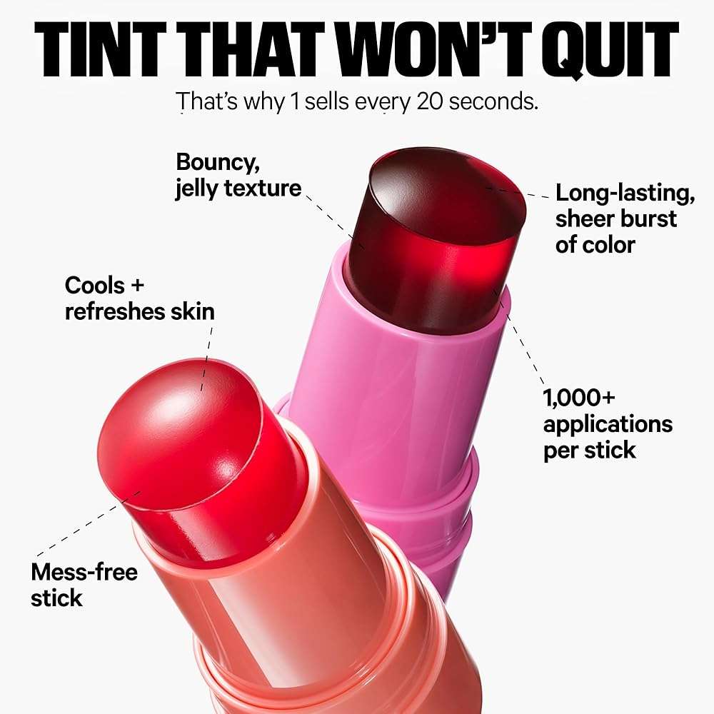 Milk Makeup Cooling Water Jelly Tint – Long-Lasting Sheer Lip + Cheek Stain with Firming Vegan Collagen + Hydrating Aloe – Transfer Proof, Buildable Lip Tint + Blush - Image 4
