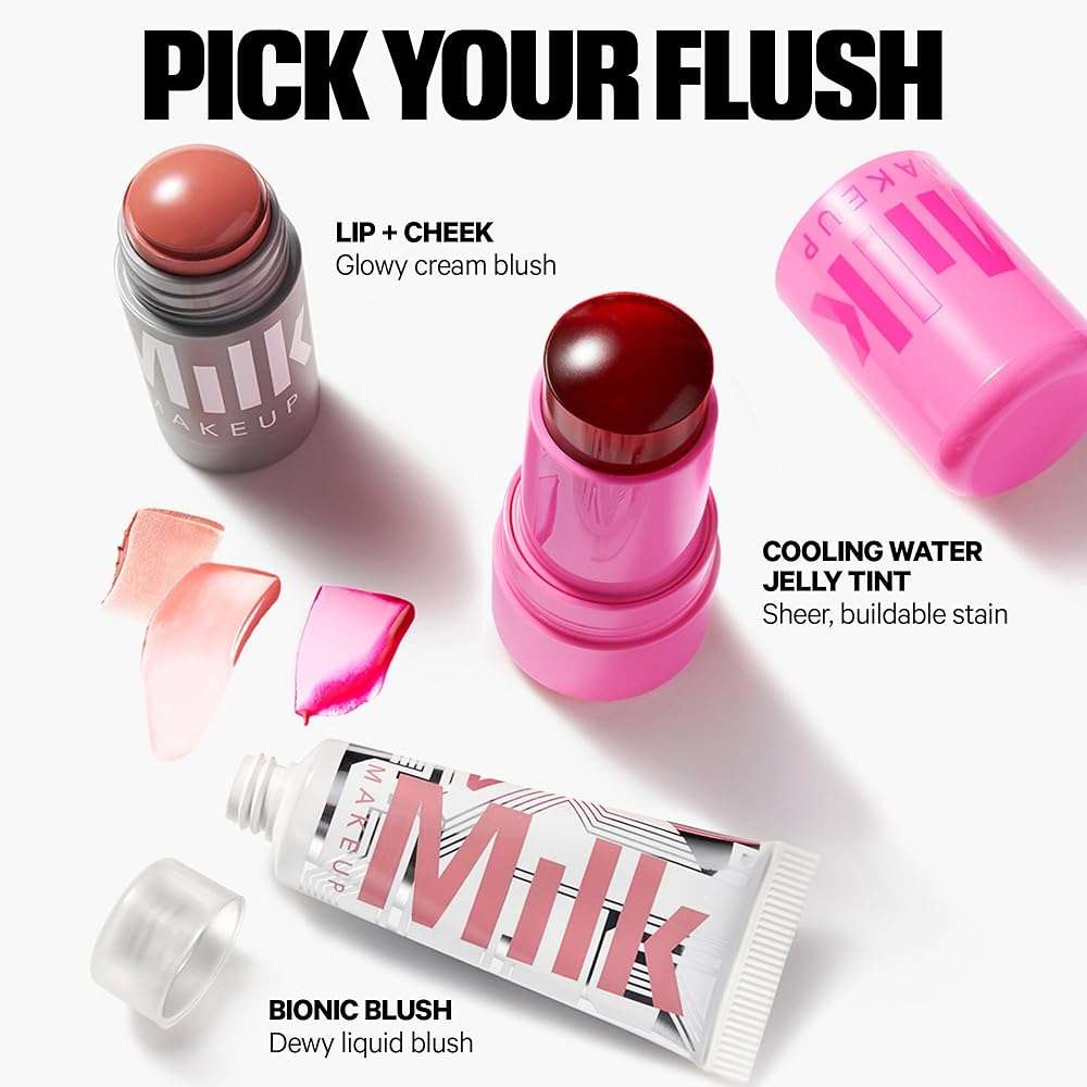 Milk Makeup Cooling Water Jelly Tint – Long-Lasting Sheer Lip + Cheek Stain with Firming Vegan Collagen + Hydrating Aloe – Transfer Proof, Buildable Lip Tint + Blush - Image 7