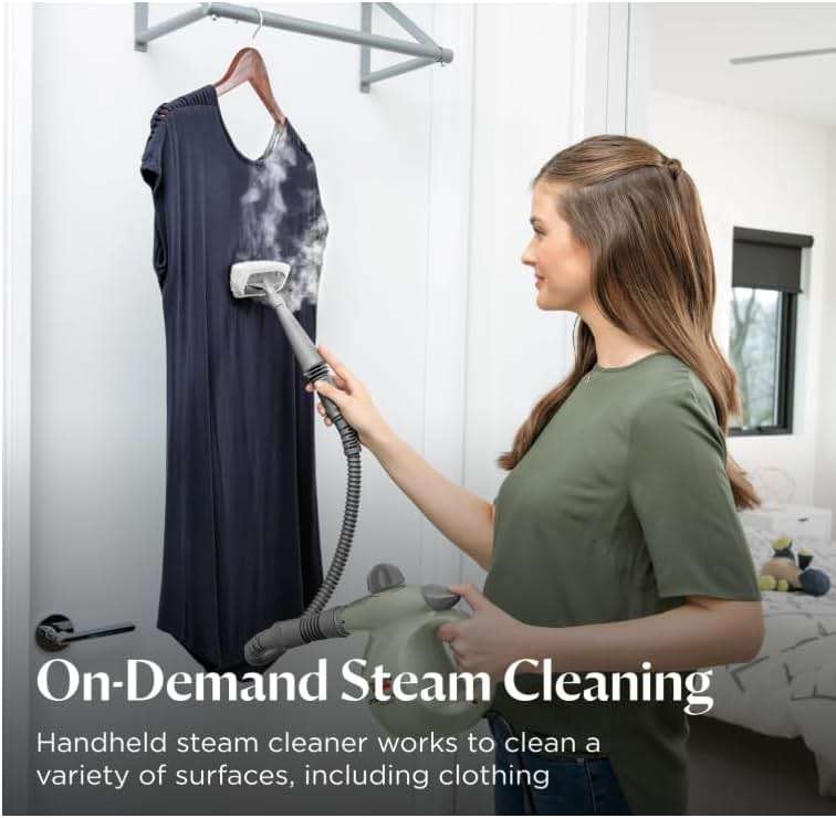 BISSELL® Steam Shot™ OmniReach handheld portable steam cleaner for tile, grout, windows, bathrooms, kitchens, fabric steaming tool - Image 7