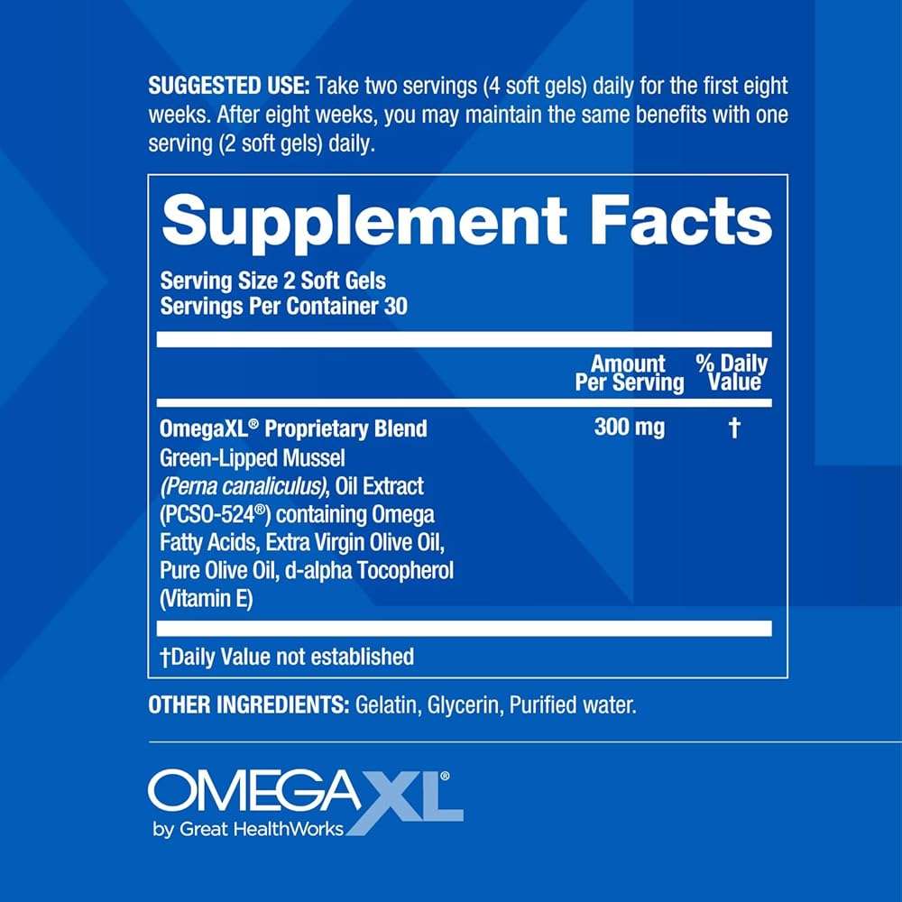 OmegaXL Powerful Joint and Muscle Support Supplement 60 Count (2 Pack) & TurmericXL (30 Count) - Image 5